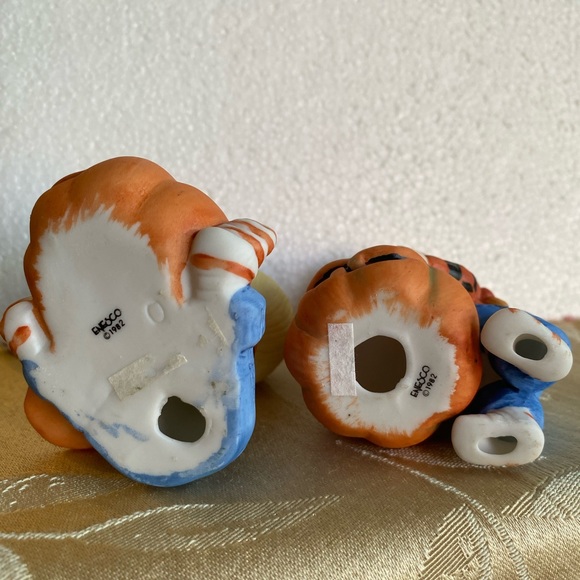 Enesco Country Cousins Katie & Scooter on Seesaw vintage collectible 1980 decor - Picture 6 of 10